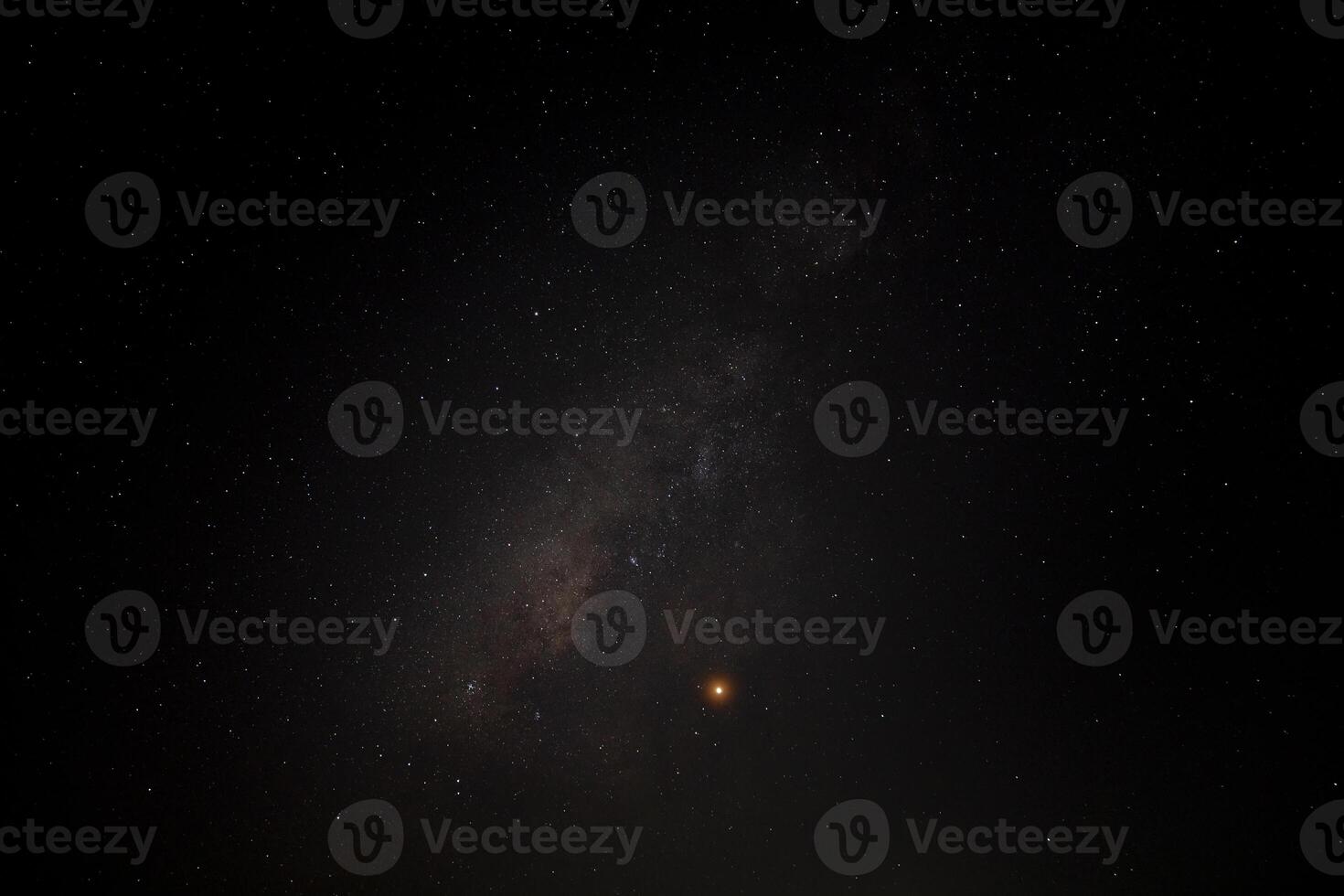 The sky with star in dark night. photo