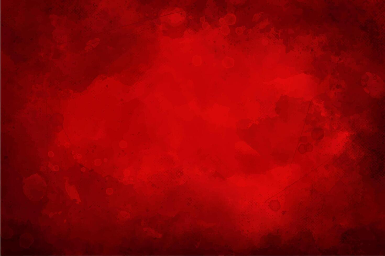 Red grunge background. Watercolor red texture background. Valentines or Christmas empty design for posters, presentations, ad banners vector