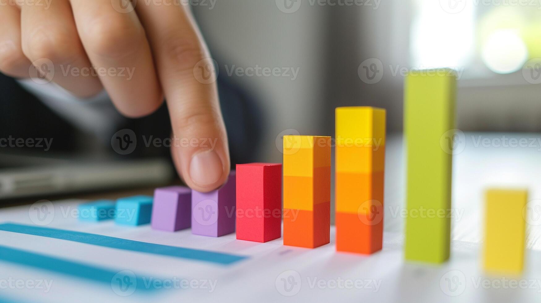 Person Climbing a Bar Graph, Business Stock Photography, Climbing, bar graph, business photo