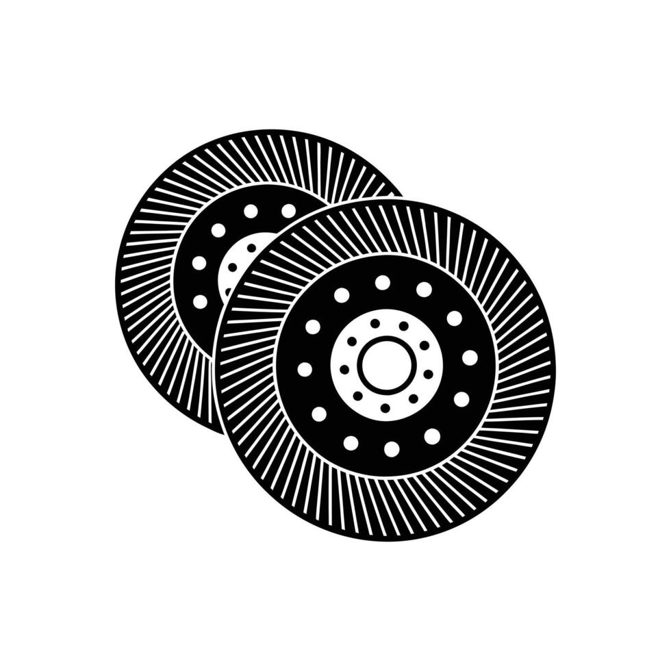 A silhouette of a Abrasive discs vector