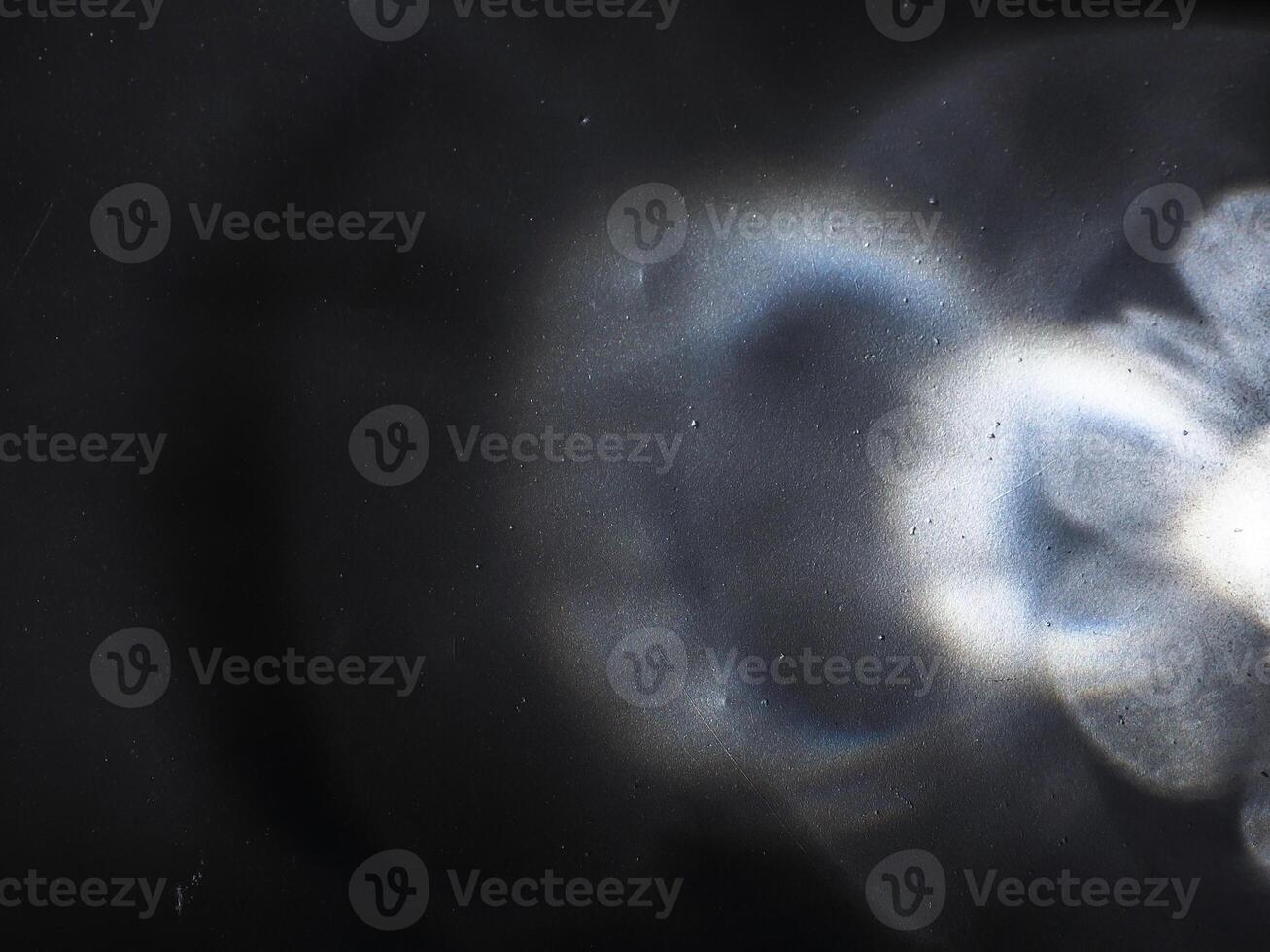 Reflection on metal in the dark for abstract background. photo