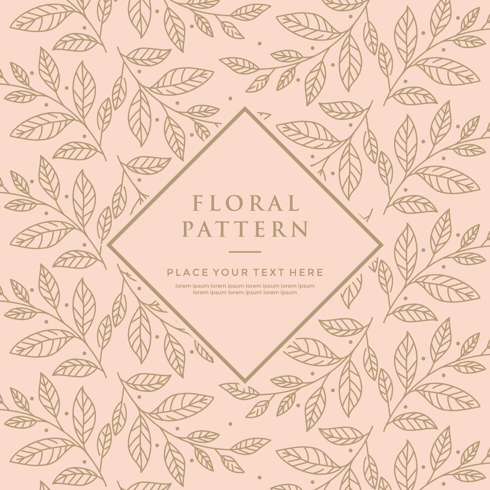 floral pattern background vector