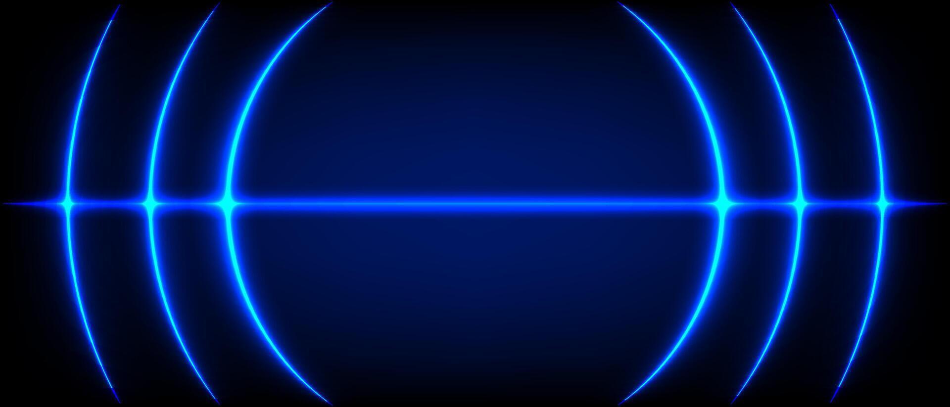 Digital illustration of a glowing on a dark blue background vector