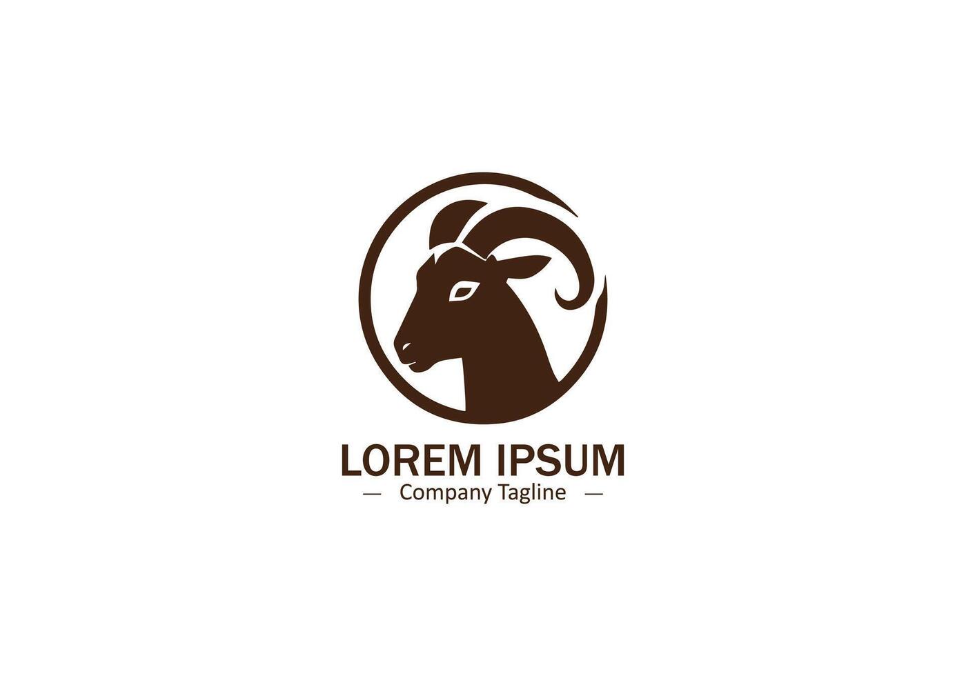 Modern Abstract Sheep Logo Design for Pet Silhouette Icons vector