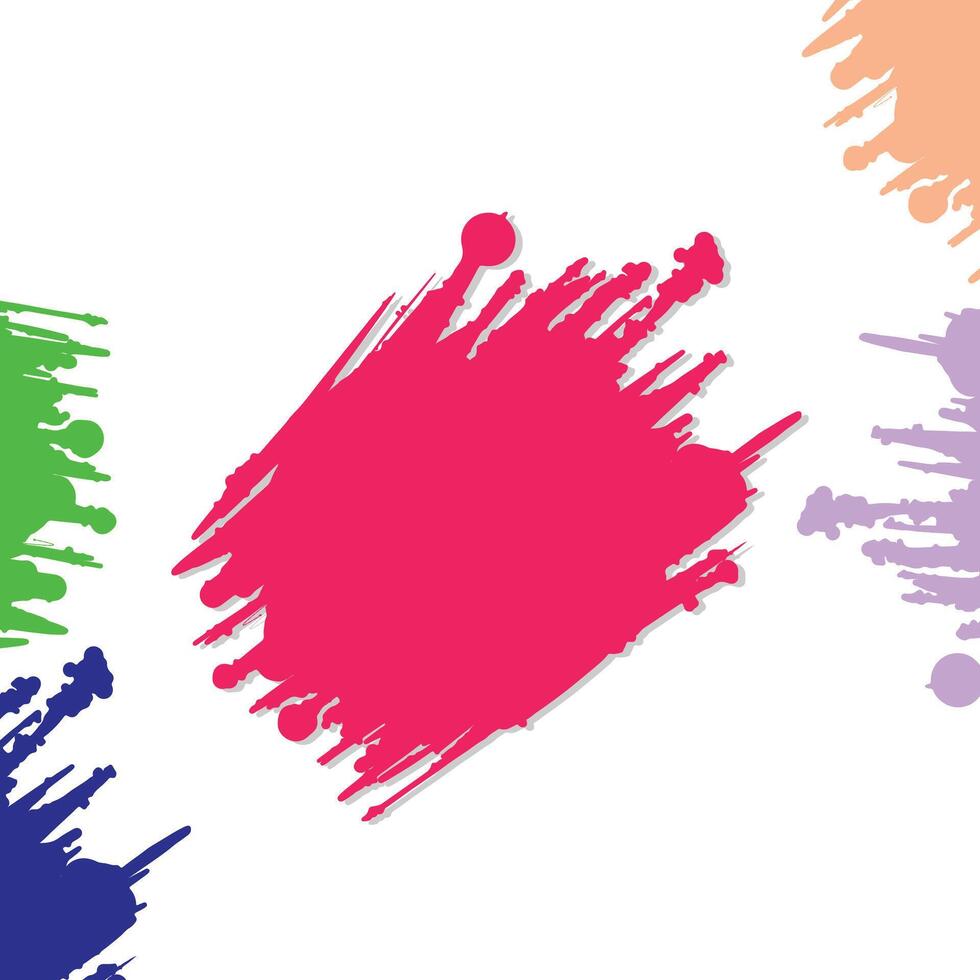 Abstract background colorful paint backgrounds isolated on white background vector