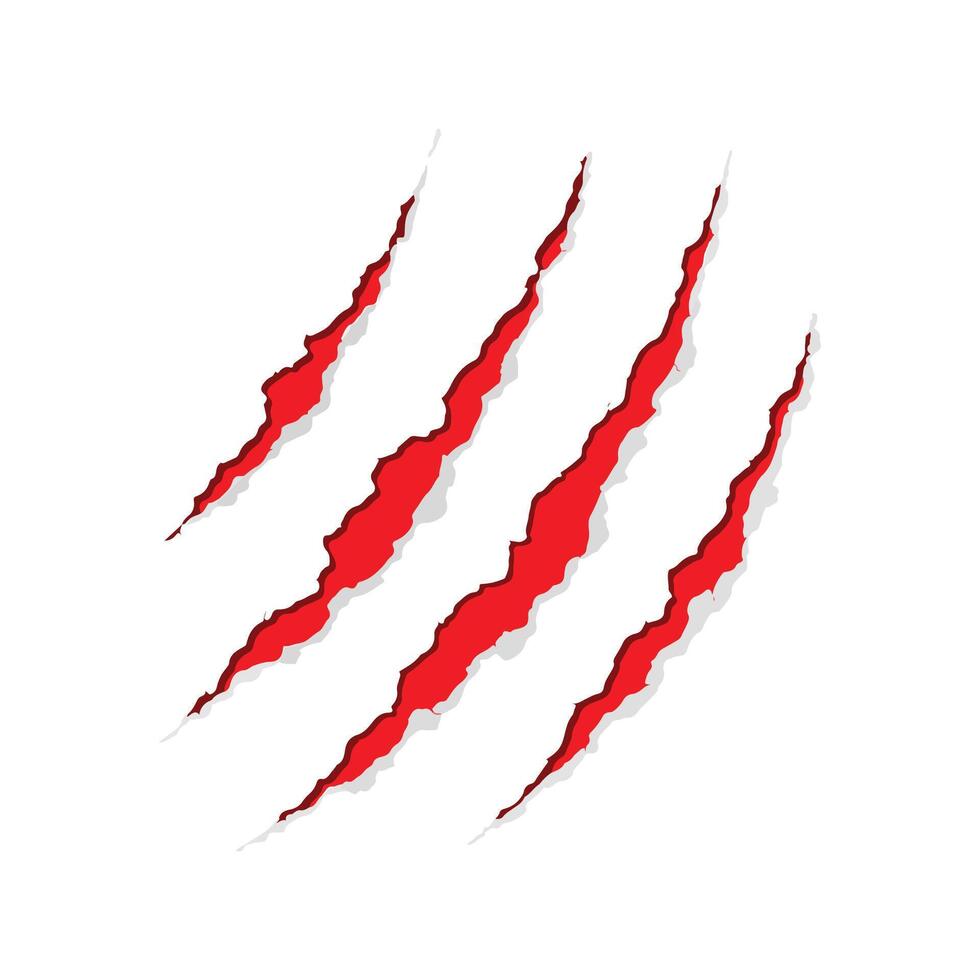 Animal Claw scratches icon. Claws silhouette, . Animal claw scratches collection. vector