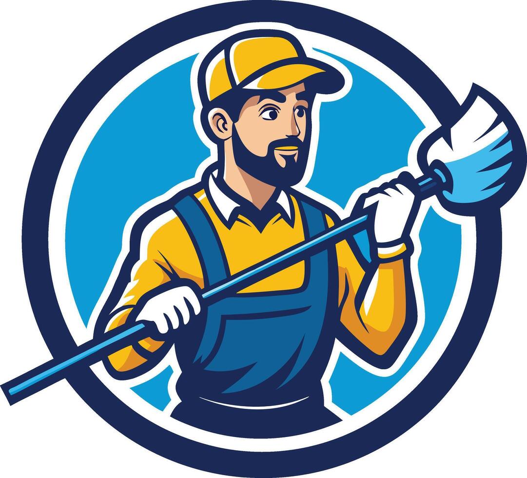 Cleaning logo or icon vector