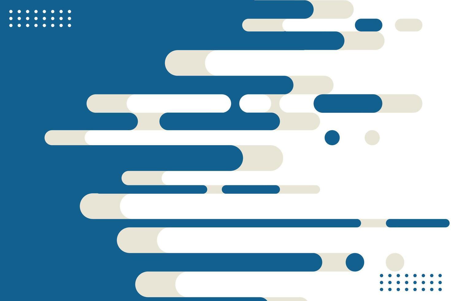 Blue rounded lines background. Abstract dashed lines and dots. illustration vector