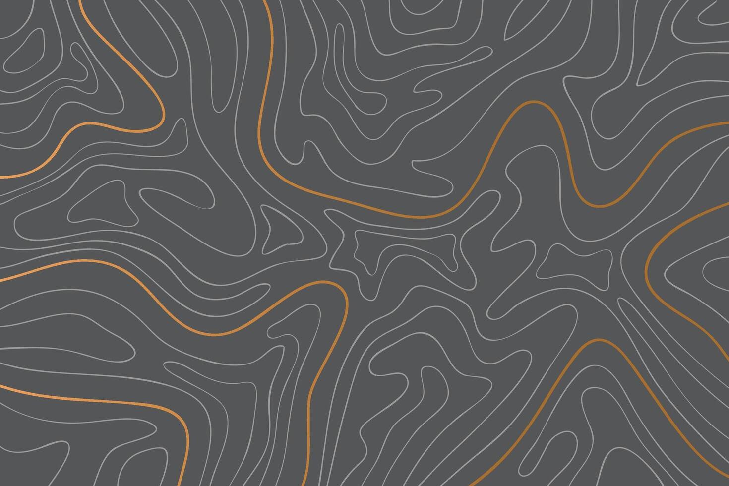 The stylized height of the topographic in lines and contours. The concept of a conditional geography scheme and the terrain path. vector