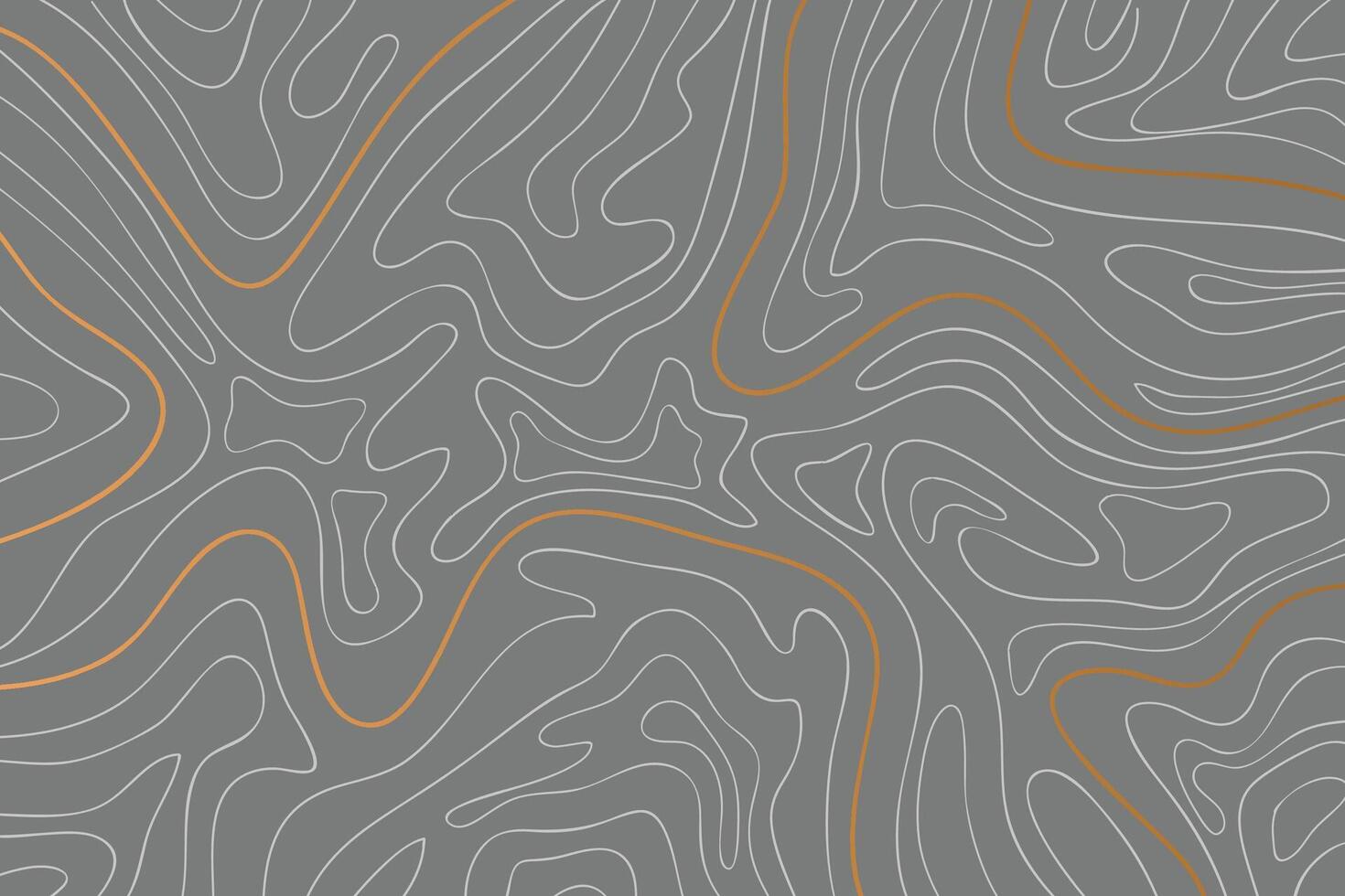 The stylized height of the topographic map contour in lines and contours. The concept of a conditional geography scheme and the terrain path. vector