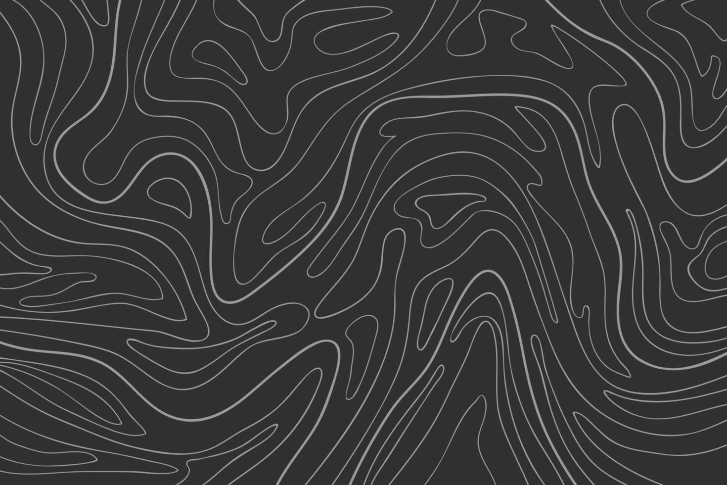 The stylized height of the topographic map contour in lines and contours. The concept of a conditional geography scheme and the terrain path. vector