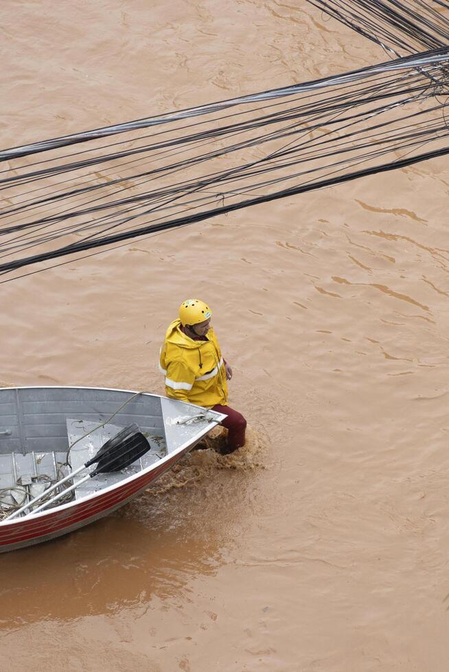 Flood in southern Brazil leaves the city of Igrejinha flooded and residents are rescued photo
