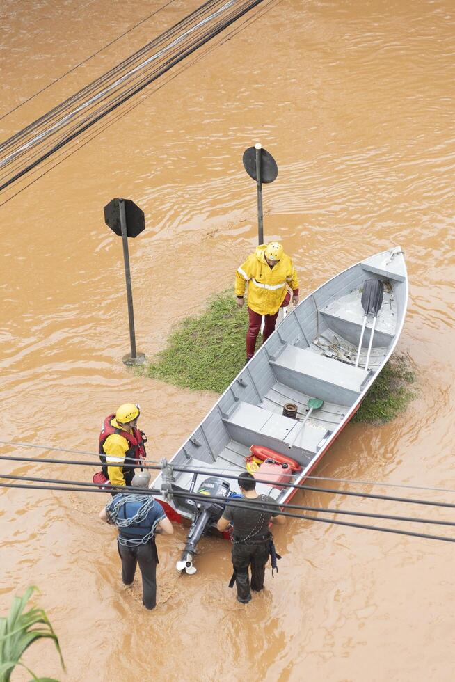 Flood in southern Brazil leaves the city of Igrejinha flooded and residents are rescued photo