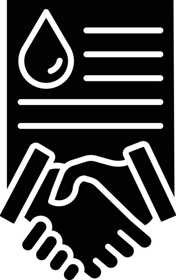 Business solid glyph illustration vector