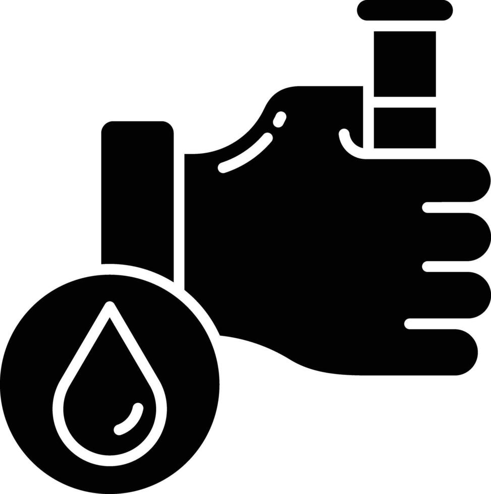 Experiment solid glyph illustration vector