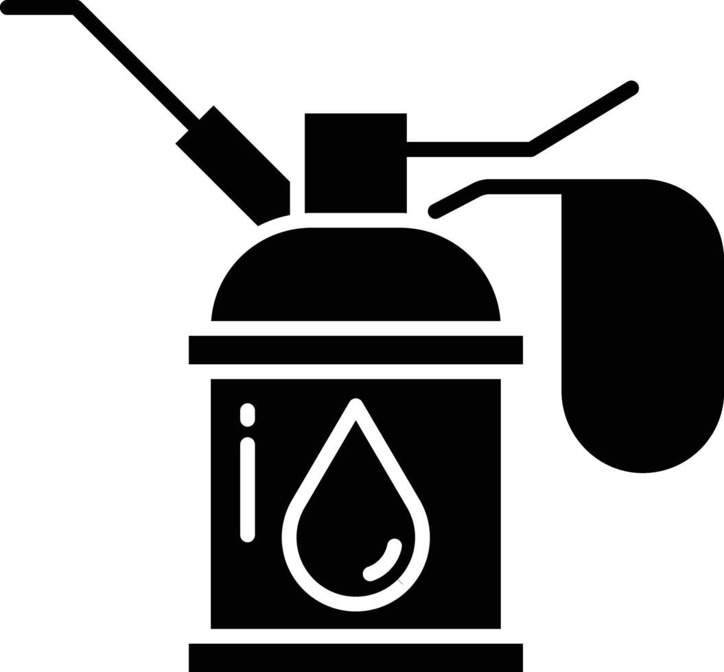 Oiler solid glyph illustration vector