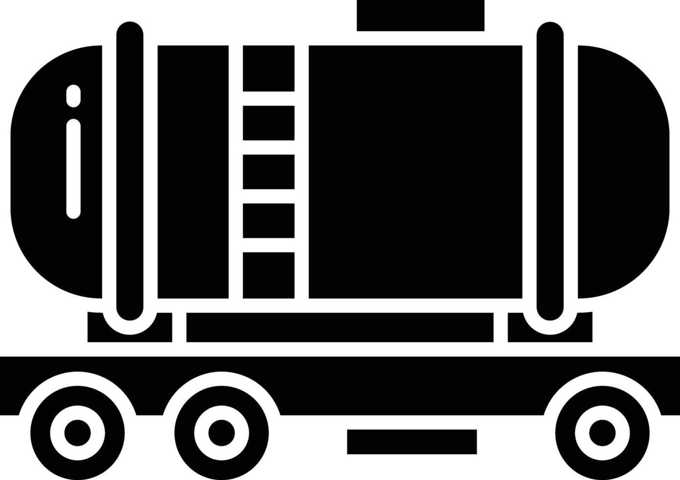 Oil Tank solid glyph illustration vector