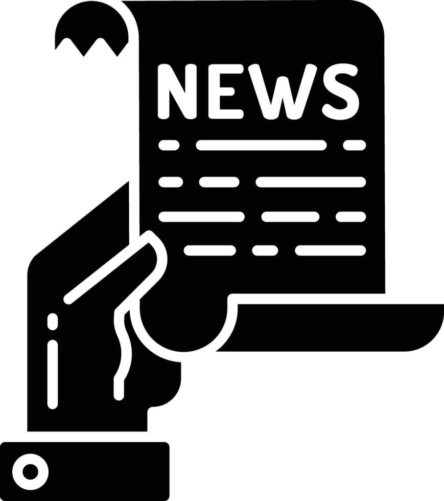 Archive solid glyph illustration vector