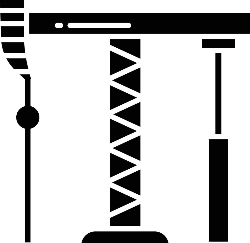 Refinery solid glyph illustration vector
