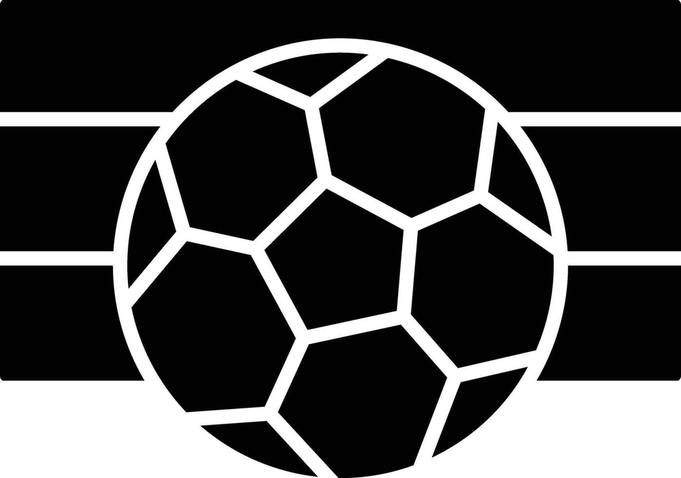 Soccer Ball solid glyph illustration vector