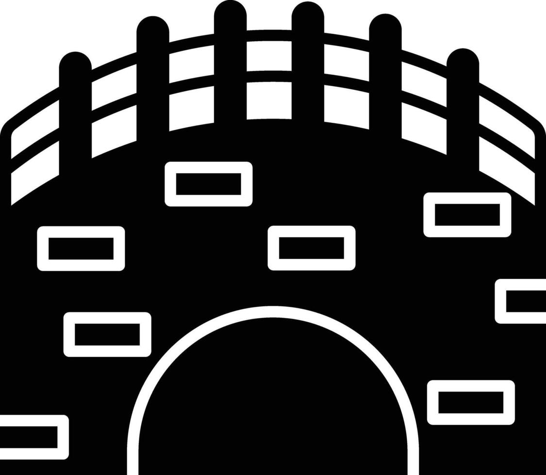 Canal solid glyph illustration vector