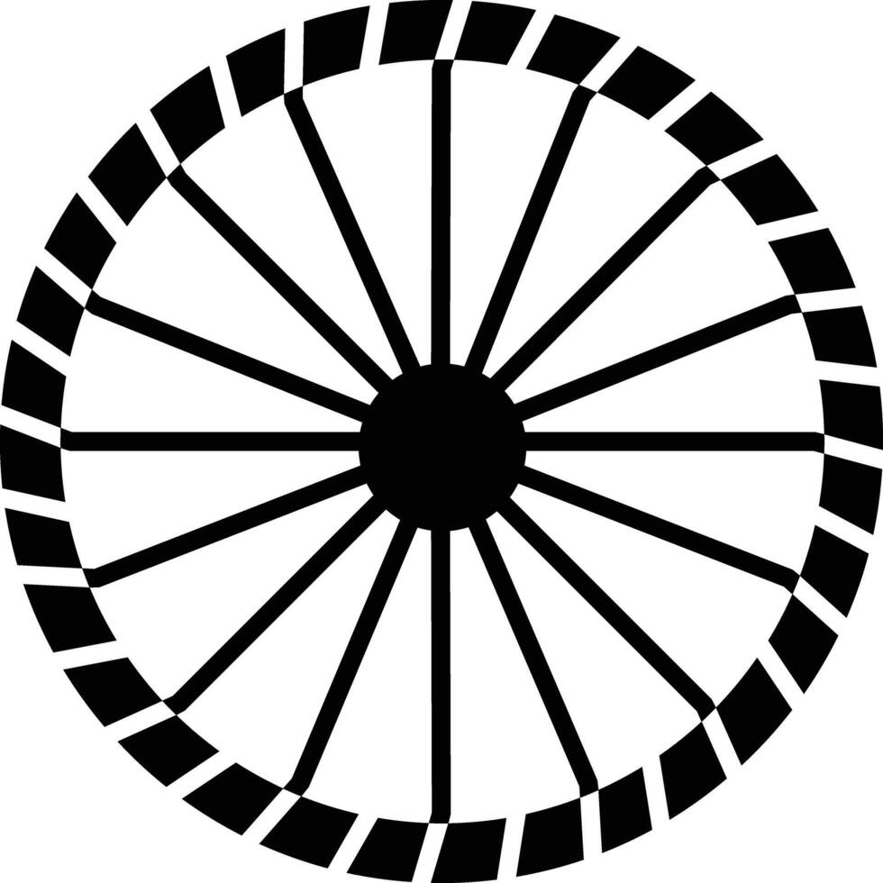 Windmill solid glyph illustration vector