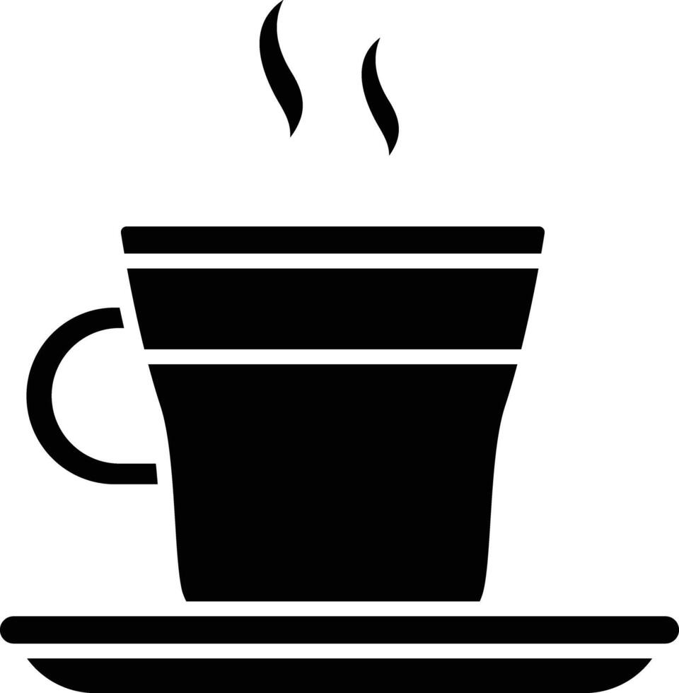 Koffie Verkeerd solid glyph illustration vector
