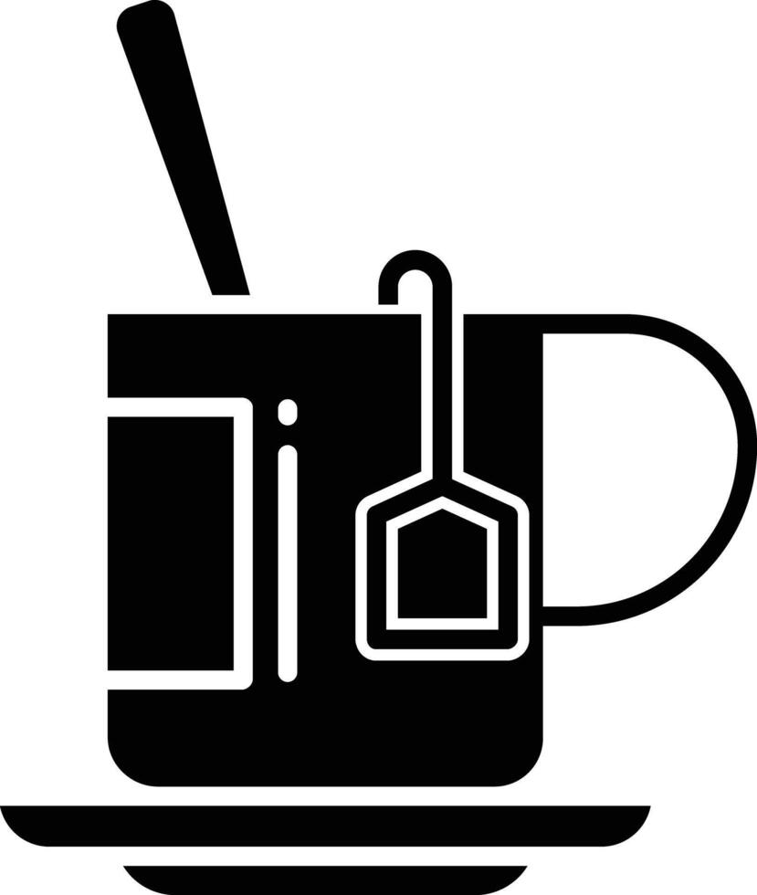 Coffee solid glyph illustration vector