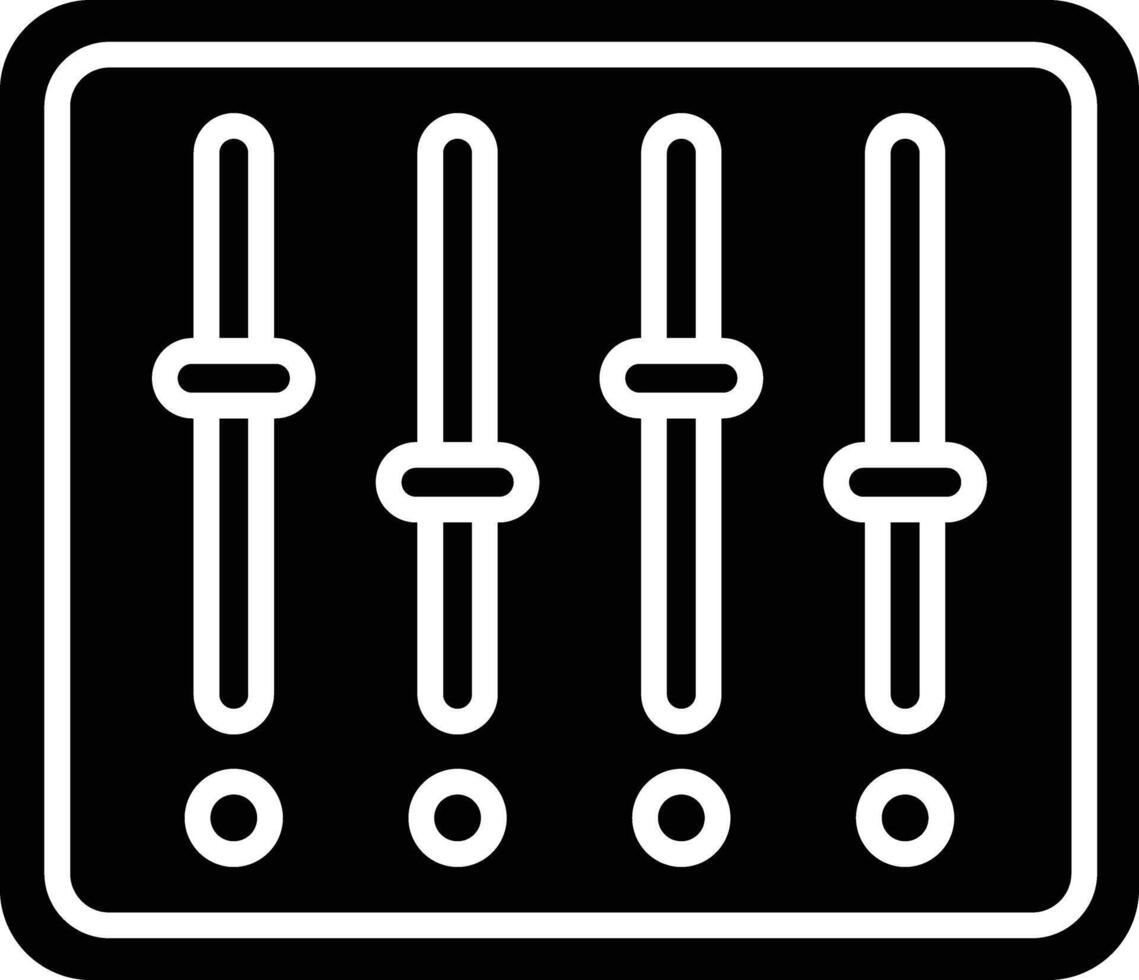 Mixer solid glyph illustration vector
