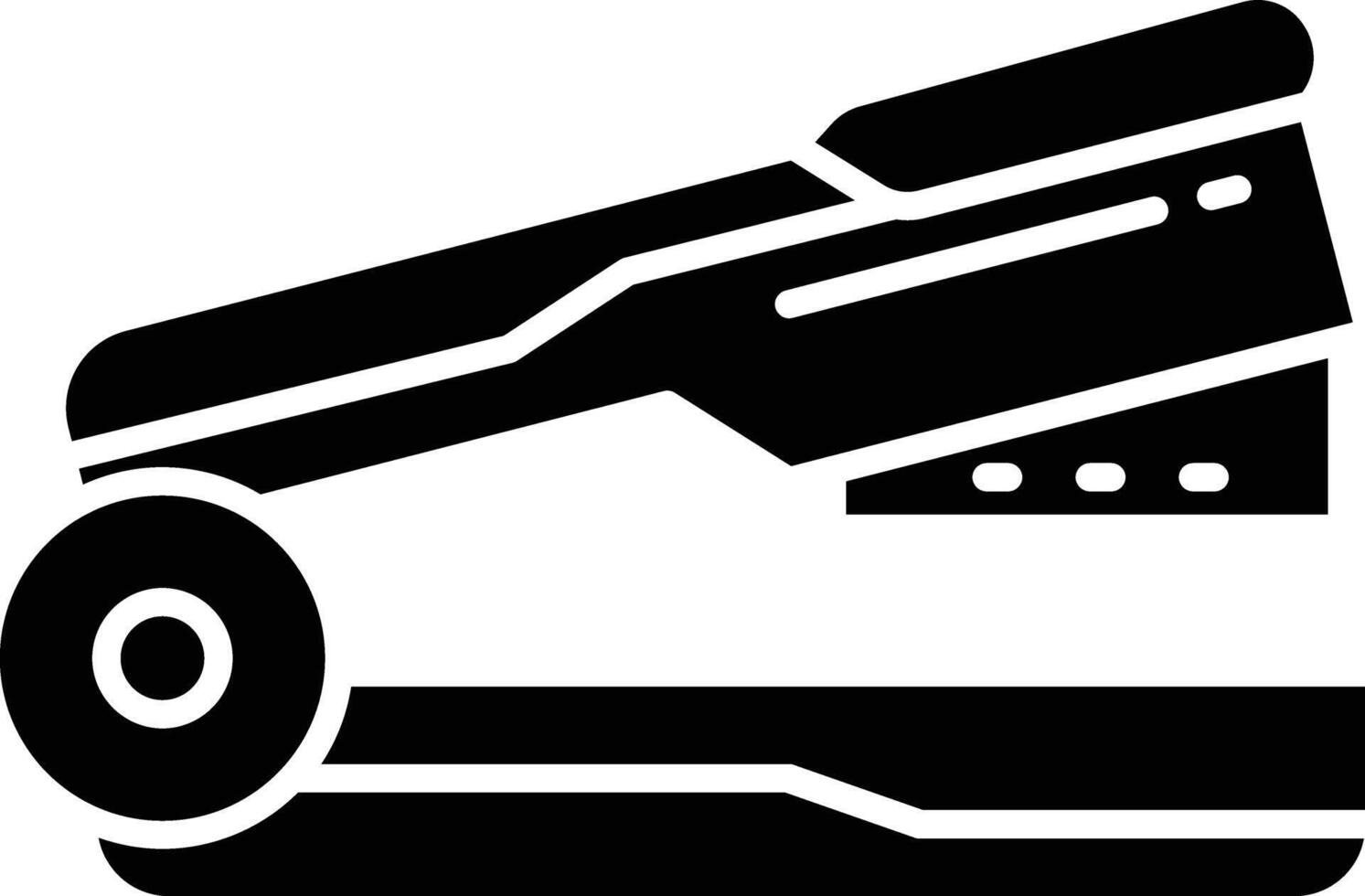 Stapler solid glyph illustration vector