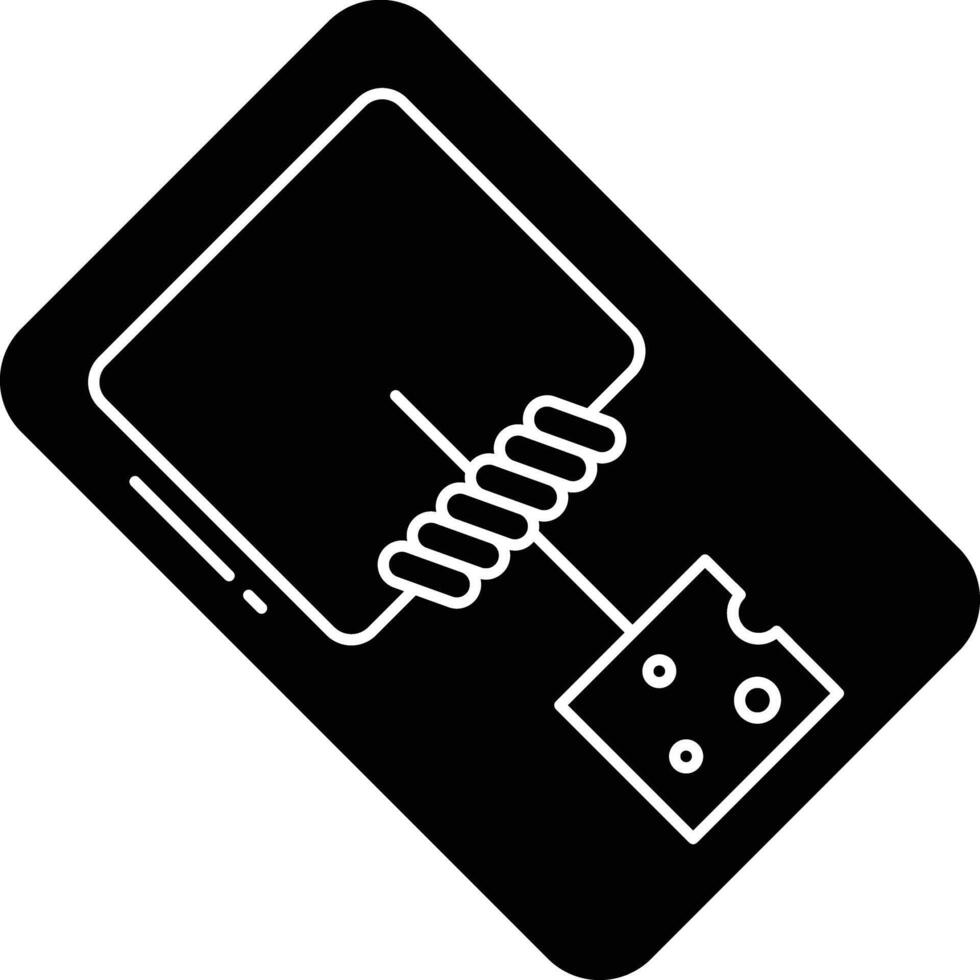pest trap solid glyph illustration vector