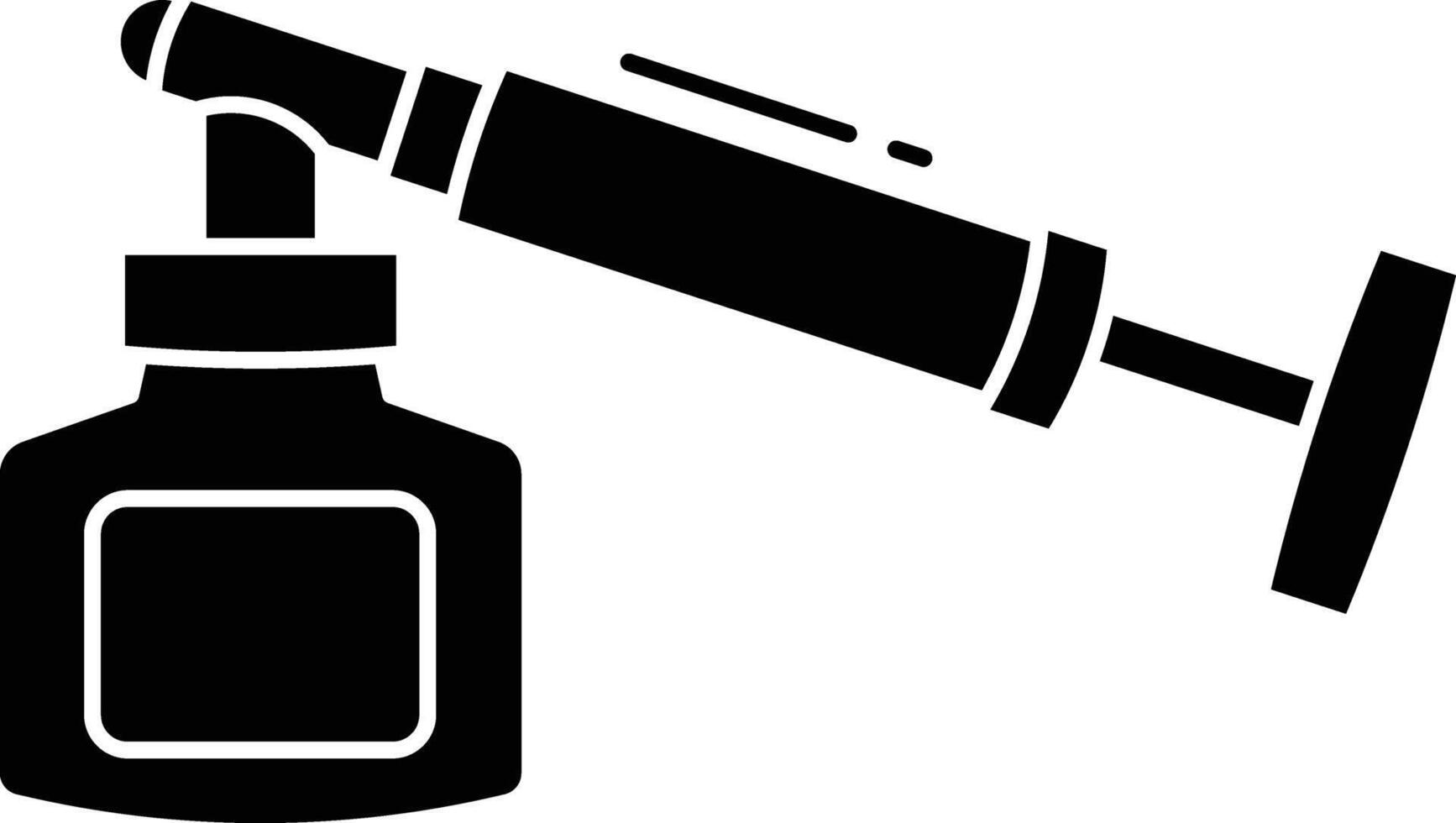 pesticide spray solid glyph illustration vector