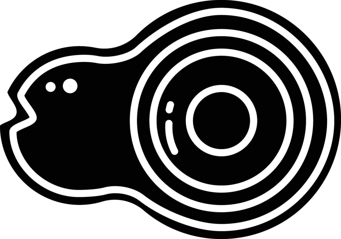 Moray solid glyph illustration vector