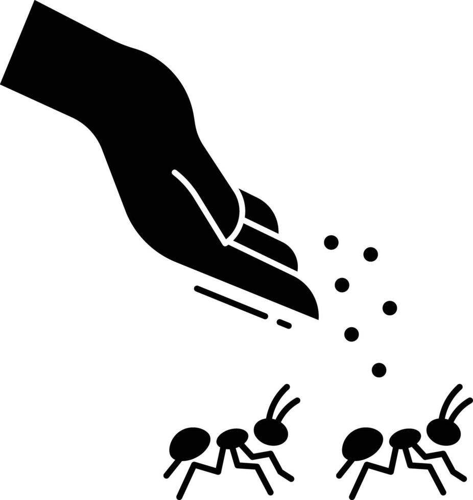 ant powder solid glyph illustration vector