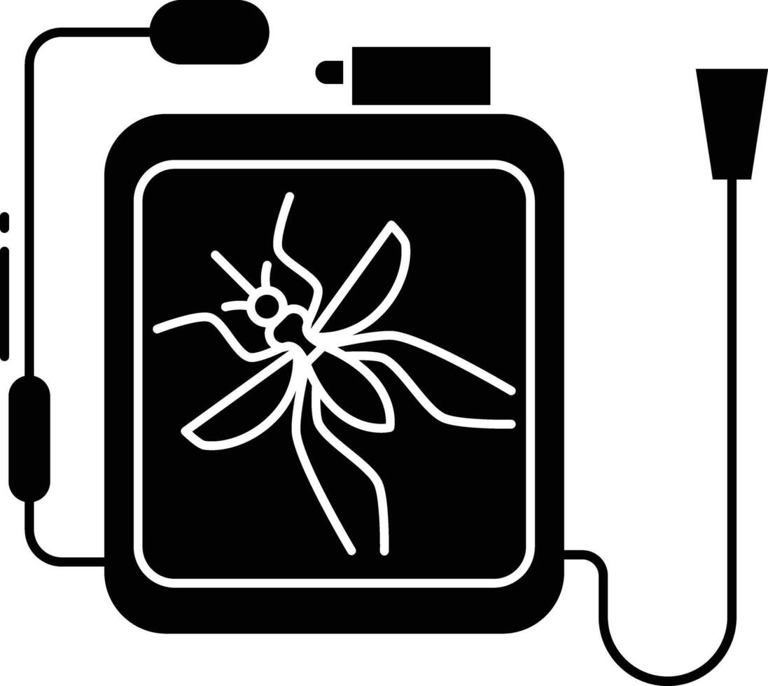 Sprayer solid glyph illustration vector