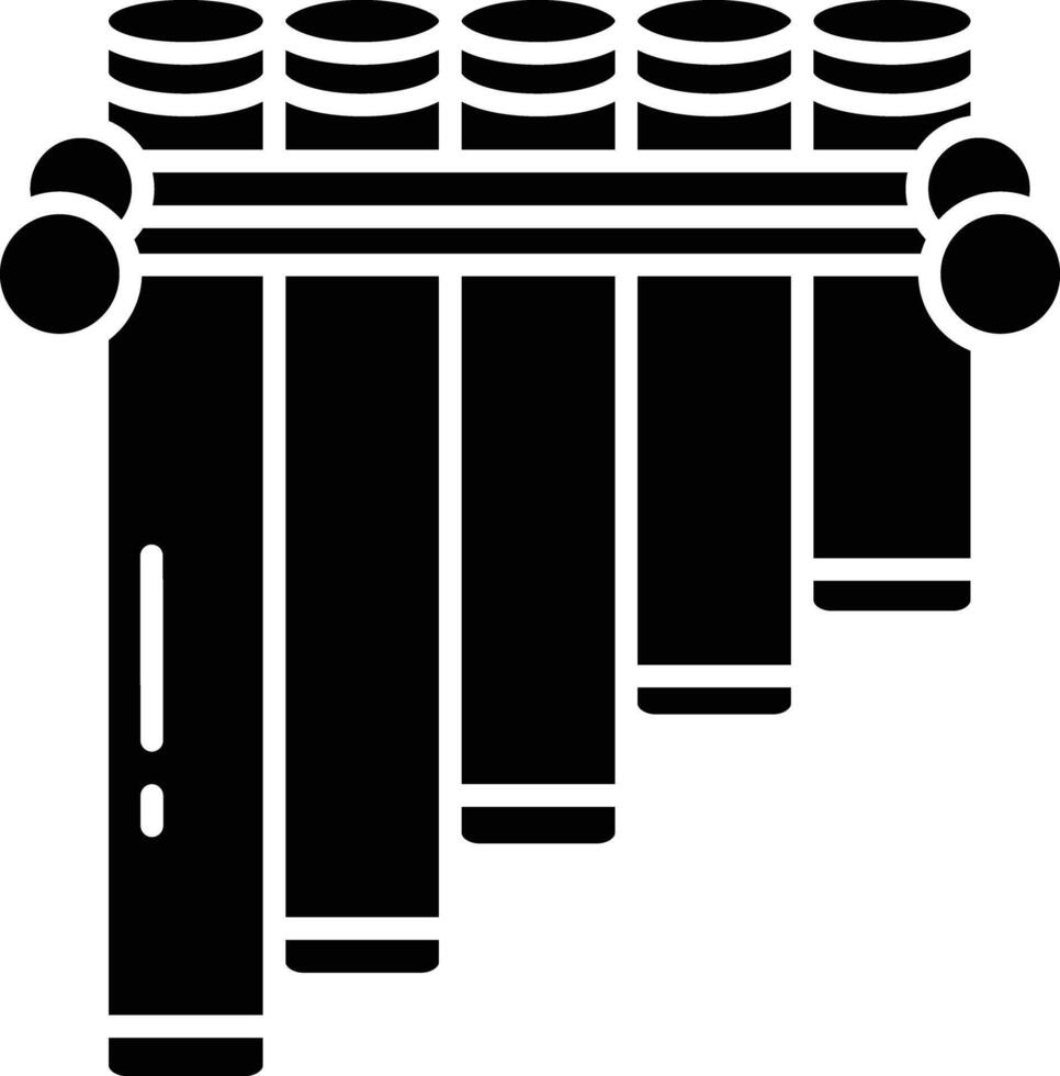Peruvian solid glyph illustration vector