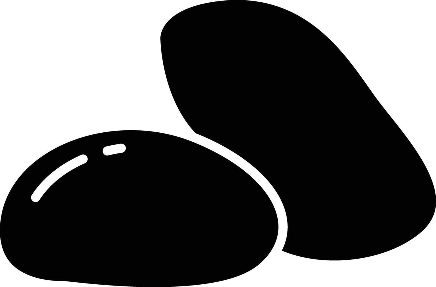Potato solid glyph illustration vector