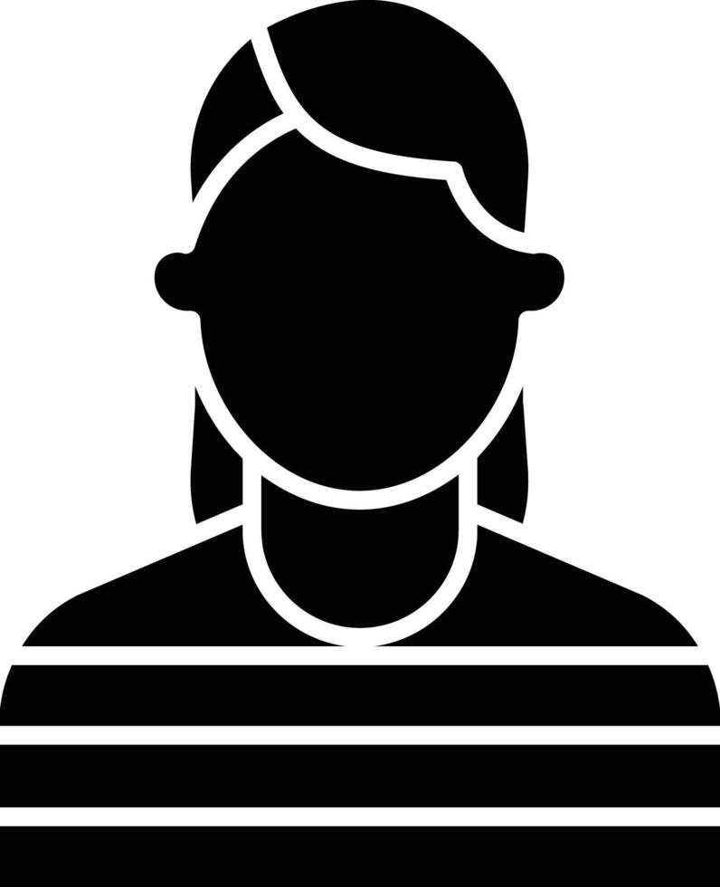 Theft Woman solid glyph illustration vector