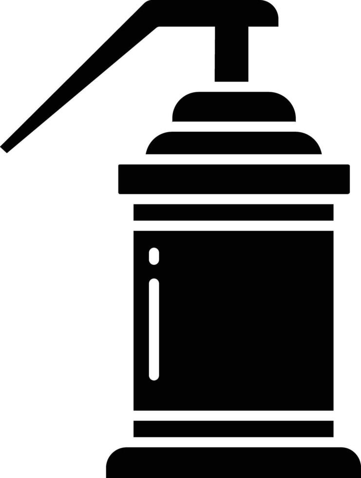 Smoke Grenade solid glyph illustration vector