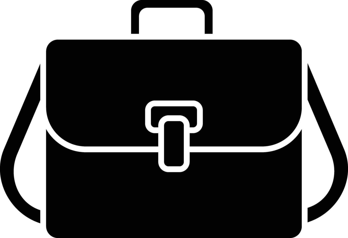 bag solid glyph illustration vector