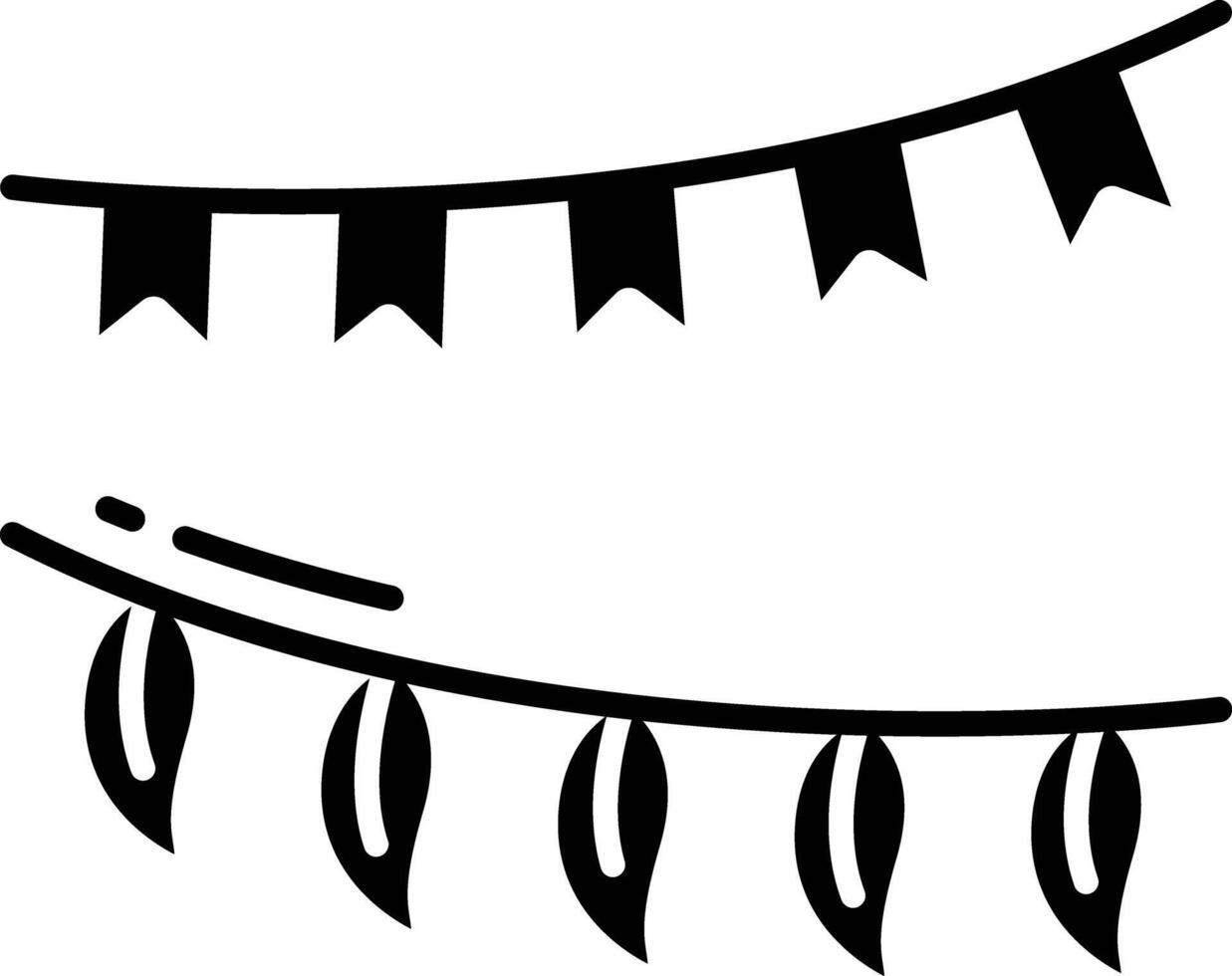 leaf Decoration solid glyph illustration vector
