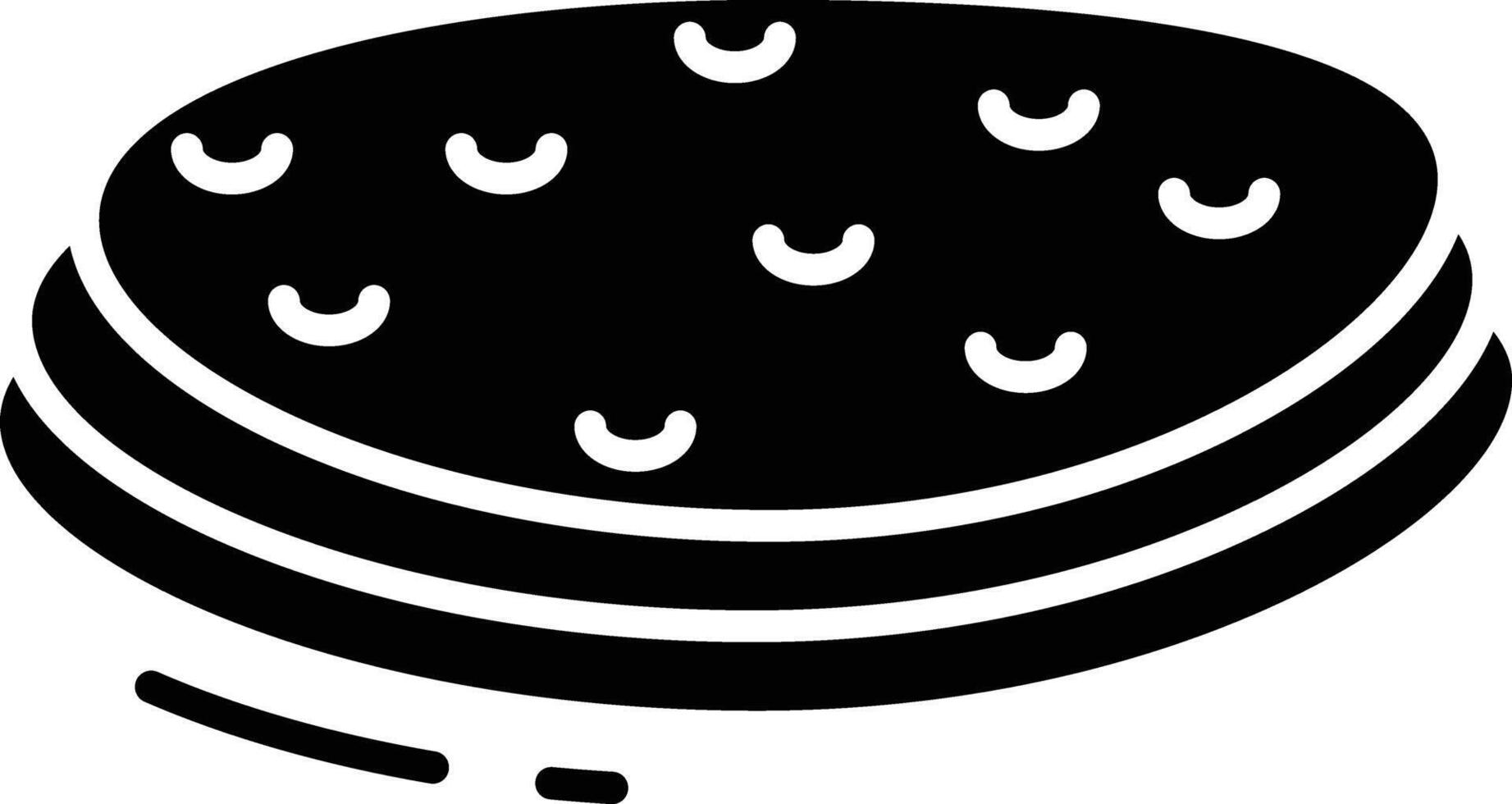 Roti Canai solid glyph illustration vector