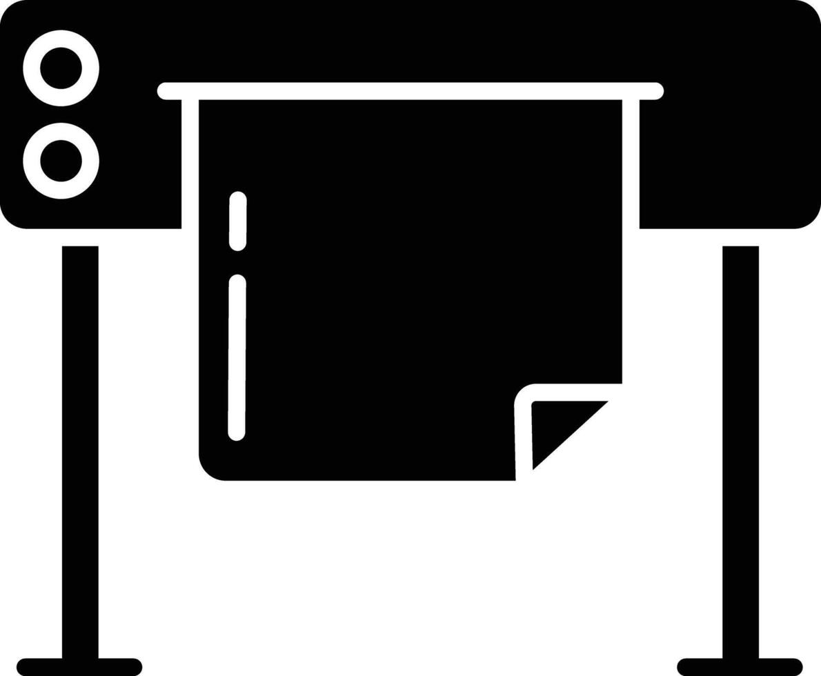 Cutter solid glyph illustration vector