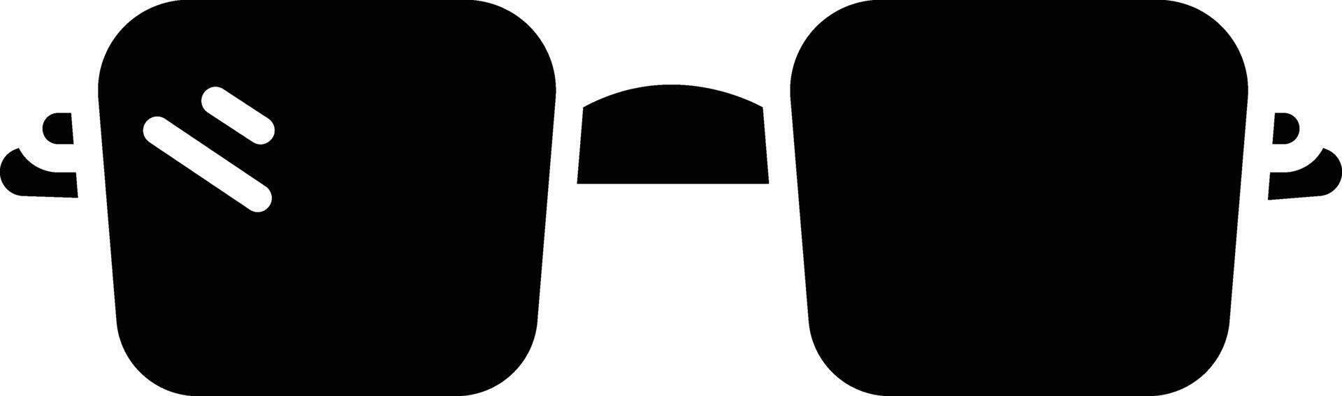 sunglass retro solid glyph illustration vector