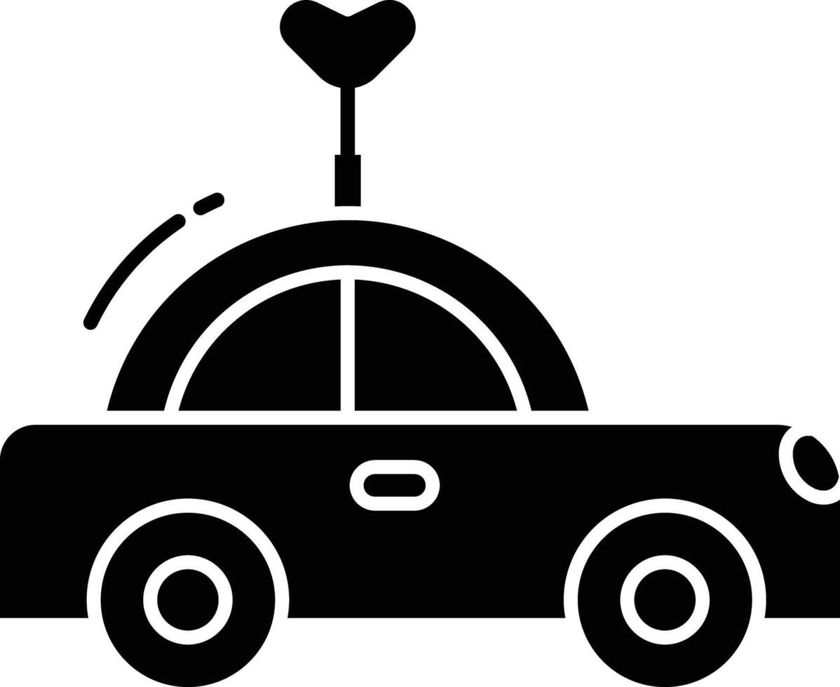 toy car solid glyph illustration vector