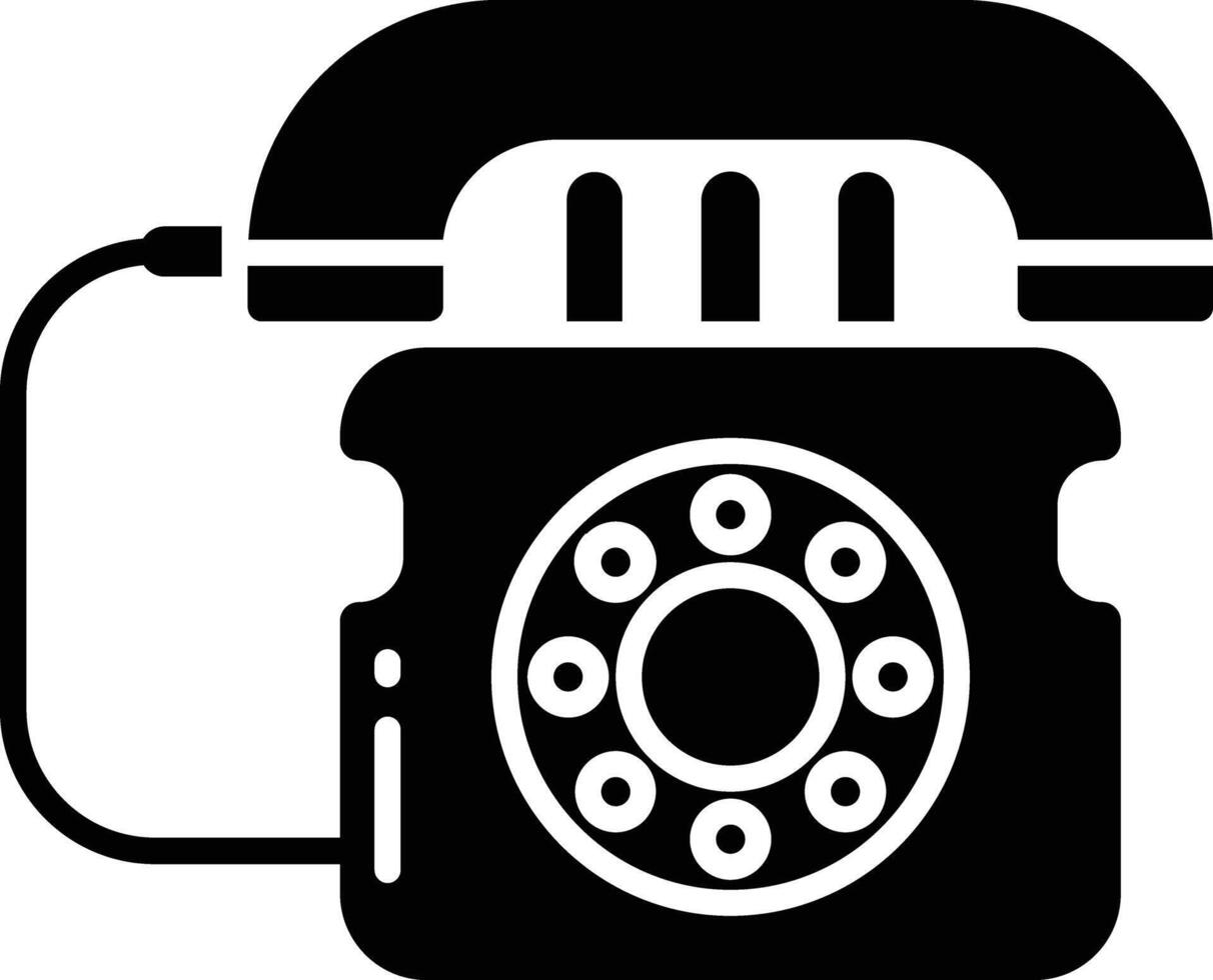 phone solid glyph illustration vector