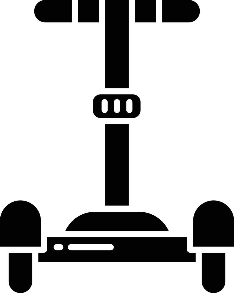 Segway solid glyph illustration vector