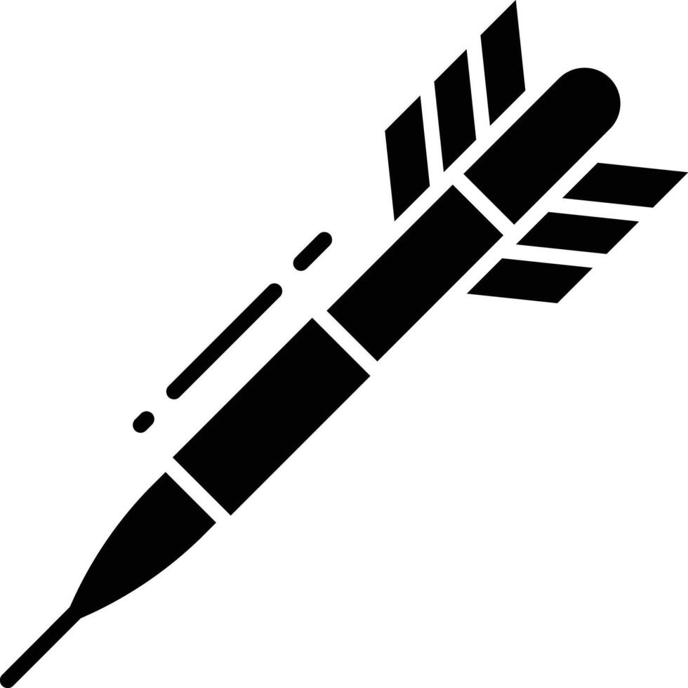 Darts solid glyph illustration vector
