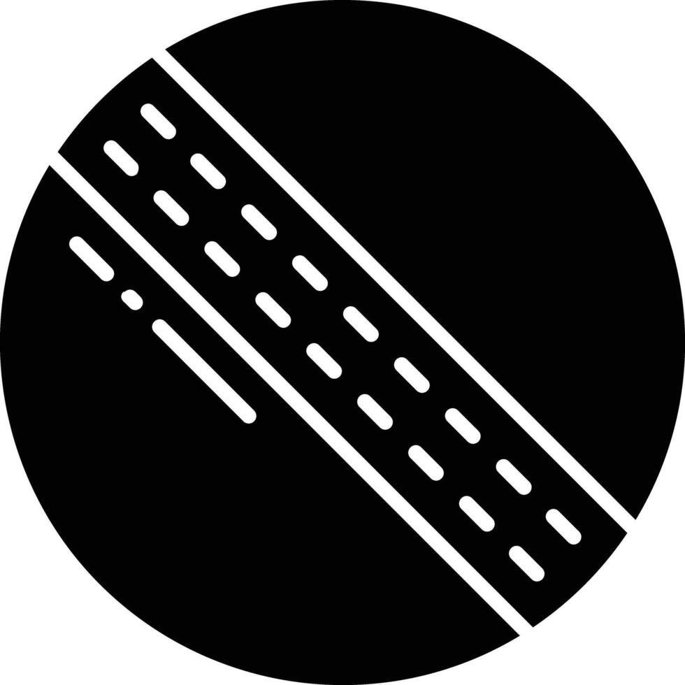 Cricket Ball solid glyph illustration vector