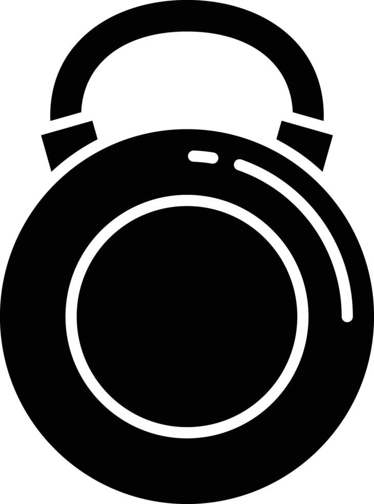 Kettlebell solid glyph illustration vector